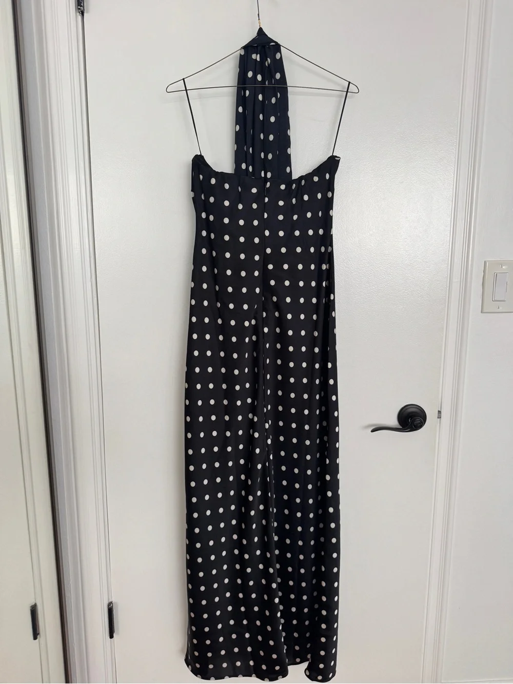 Polka Dot Dress With Scarf
